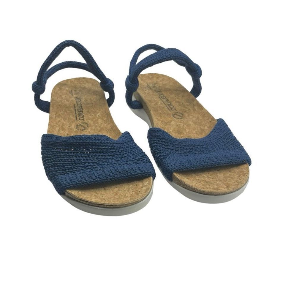 Fabulous Arcopedico Arenal Denim Sandals Shoes Cork Footbed Comfort Orthopedic - Picture 4 of 13